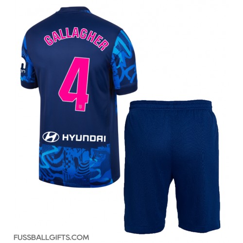 Atletico Madrid Conor Gallagher #4 Fußballbekleidung 3rd trikot Kinder 2024-25 Kurzarm (+ kurze hosen)